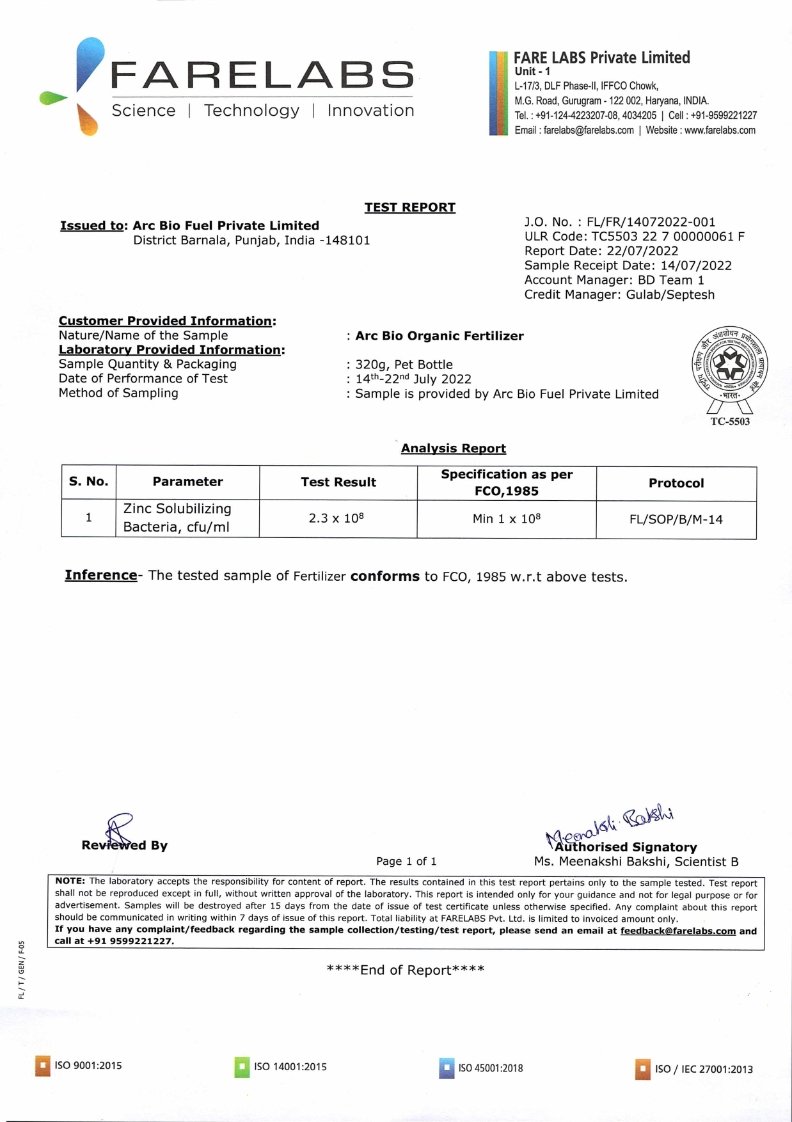 ZINC SOLUBILIZING BACTERIA TEST